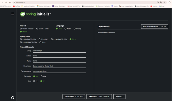spring-initializer Spring Boot : Libérez la puissance Développement web puissant!